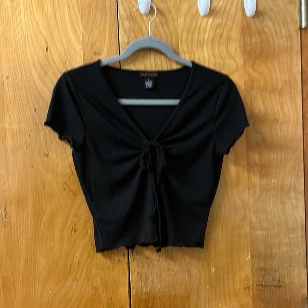 Black crop top